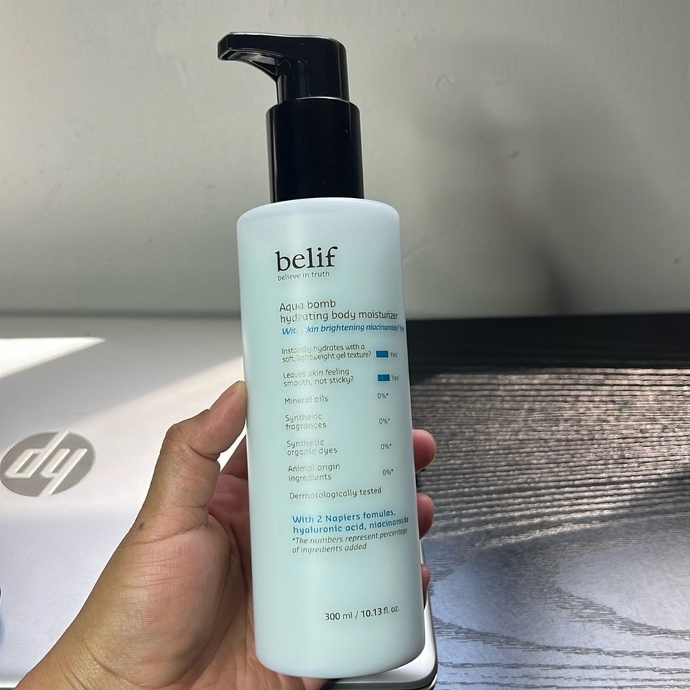 Belief Aqua Bomb Body Moisturizer New